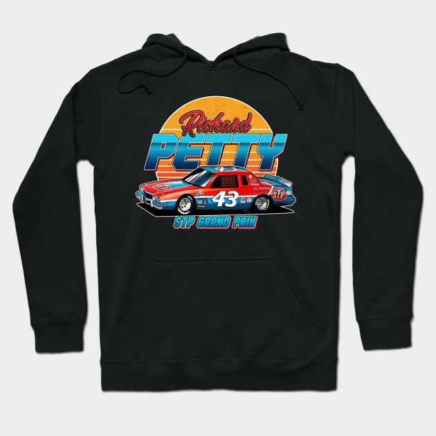 Richard Petty 43 Legend 1982 Hoodie by stevenmsparks